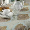 Nappe de table Nappe Jacquard Europe Nappe brodée de luxe Table de table à manger Couverture Nappes à fleurs Table Drapeau Chaise Covervaiduryd