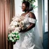 Abito da sposa a sirena di lusso per la sposa Plus Size con spalle scoperte Collo trasparente con strass Abiti da sposa in tulle a strati in pizzo per matrimonio per le donne nere della Nigeria NW011