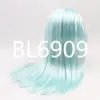 DBS blyth boneca gelada RBL peruca apenas rbl couro cabeludo e cúpula cabelo liso para DIY personalizado anime azul roxo preto 240111