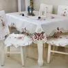 Tafelkleed Tafelkleed Rechthoek Luxe Borduren Kant Tafelkleed Bloem Elegant Tafelkleed Handdoeken Eettafel Stoel Huisdecoratievaiduryd