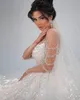 Роскошное бальное платье Свадебные платья с длинными рукавами и блестками, свадебное платье, облегающее платье с скользящим шлейфом, на заказ, платья de novia