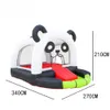 Hurtowe gry na świeżym powietrzu Indoor dzieci nadmuchiwane bounce house Oxford Yard Panda Bear Style Bolek Bolek mini sprężyste zamki z slajdem z dmuchawą za darmo statek