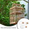 Other Bird Supplies 3pcs Feeding Dish Cups Parrot Food Bowl Birdcage Water Feeder For Cockatiel Parakeet