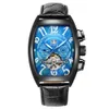 Caseno Bucket Tourbillon A577 벨트 기계식 시계