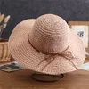 Chapeaux à large bord femmes chapeau de soleil souple casquette de plage d'été coton emballable pour voyage Casquette Femme Sombreros De Mujer Para