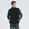 Chaleco Cárdigan para Hombre, Otoño E Invierno, para Parejas Al Aire Libre, Chaleco De Lana con Hombros Cálidos, Chaqueta Deportiva con Cuello Alto