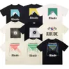 RH-designers Mens Rhude Brodery T Shirts For Summer Tops Letter Polos Shirt Tshirts Clothing Short Sleeved Large Plus Size 100% Cotton Tees M-3XL425