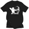 Heren T-shirts 2019 Mode 100% Katoen Korte Mouw Zomer T-shirt Bow Hunter T-shirt Jacht Herten Gun Rights Diner Faers Day Gift T-Shirtyolq