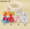 20 PCS Xmas Romantic Jojo 7cm pastell Flora Ombre Rainbow Ribbon Hair Bows Alligator Clips Baby Girl Dance Hair Bobbles Accessories HD3479 ZZ