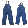 Men's Jeans Retro Military Style Naval Casual Deck Overalls Dungaree In Blue Spring Autumn Wash Denim Red Ear Straight Tube Denim Pants 2XLL240111