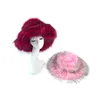 Cappelli invernali caldi in pelliccia sintetica Cappelli da donna imitazione procione Cappellino morbido e soffice a tesa larga Cappello peloso per le vacanze sugli sci Panama 240111