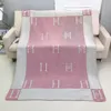 Deigner Blanket First Class Stripe Cashmere Blanket 1400g Coral Blanket Nap Air Conditioning Room Blanket Camping Decorative Sofa Blanket