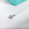 AnuJewel 1ct D Цвет Сердце Подвеска Стерлингового Серебра 925 пробы 4023 см Ожерелье Свадебные украшения оптом 240112