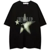 American Harajuku Fashion Personality Streetwear Kort ärmar Y2K Retro Hip Hop Men and Women Graphic T Shirt Loose Top 240112