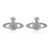 Vivianely Westwoodly Earrings Classic Saturn Full Diamond Luxe oorbellen Planet oorbellen veelzijdig