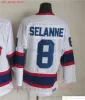 1972-1999 Film Retro CCM Hockey Jersey Ricamo 8 Teemu Selanne 9 Bobby Hull 10 Dale Hawerchuk 13 Teemu Selanne 16 Laurie Boschman 27 Tep