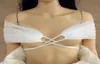 Bolero da sposa bianco avorio tulle top sposa tracolla avvolgente per abiti da sposa 2020 su misura4218350