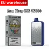 Cigarette électronique Jam King CKS Energon vape puff 15000 E Liquide 24 ml Prérempli tornado vape Affichage de l'écran d'alimentation USB-C Chargement Stylo de batterie 650 mah