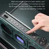 Speakers New Mini FM Radio for the Elderly Outdoor Wireless Bluetooth Speakers MP3 Walkman Hifi Sound Quality LED Clock Lyrics Display