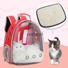 猫のキャリアクレートハウス猫用屋外ペットショルダーバッグポータブルバックパック透明で通気性のある適切な小さなドッグスヴァイドリード