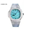 Superclone Mens pp Patk 고급 자동 기계 5 712 시계 WNCJ 디자이너 손목 시계 AAA 안티 스크래치 Sapphire Mirror Business Leisure Montre E7NK