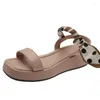 Sandaler 2024 Sommarskor för kvinnor Buckle Strap Women's Daily Riband Platform Ladies Sport Zapatos