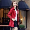 Women's Leather 2024 Jacket Mid-length Autumn And Winter Warm Coat Thickened Fashion Casual Comfortable Trench