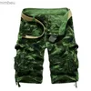 Shorts Homme Mode Homme été Camouflage Short Cargo ample hommes multi-poches militaire pantalon court Homme Camo PantsL240111