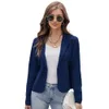 GK Frauen Kerbe Revers Strickjacke Langarm V-ausschnitt One-Button Pullover Mode Einfache Feste Weibliche Kleidung Büro Dame Formale Tops 240111