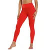 Kvinnors byxor solid färg hög midja yoga smal passform fin sömnad push up ruched kvinnor fitness leggings aktivkläder matt belagd träning
