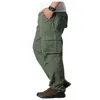 Männer Cargo Hosen Casual Multi Taschen Militärische Taktische Hosen Männlichen Outwear Lose Gerade hosen Lange Hosen Plus größe 29-44 240111