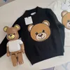 Kids Designers Sweater Winter Warm Sweaters for Kid Girls Clothes Boys Hoodies Children Luxury Long Sleeve Baby Cartoon Bear Sweatshirts esskids CXD2401125-6