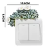 3D Flower Plant Switch Wall Sticker Resin Onoff Plug Socket Stickers Poster Home Bedroom Decoration 240111