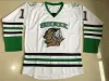 Top cucito # 11 Zach Parise Dakota Hockey Jersey Uomo 100% ricamo cucito Fighting Sioux DAKOTA College Hockey Jerseys Nero Bianco Gr