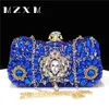 Clutch With s 2023 Women's Gold Bag Diamond Party Handbag Chain Shoulder Wedding Deluxe Dinner Wallet 240111