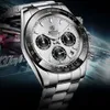 multi Functional Timing Three Eyes Series Fashion Waterproof Night Glow Steel Band Men s Quartz Watch Tide