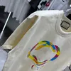 22SS Designer Letter Printed T Shirts TEE Bluza Moda High Street krótkie rękawy Summer Casual T-shirt Mężczyzny Kobiety Załoga Suknie Sukienki na WO 20-078