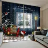 Rideau de fenêtre de noël, décoration pour la maison, chambre à coucher, cuisine, salon, ornement de noël, cadeaux de noël, année 240111