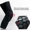Knee Pads Leg Basketball Support Foam Kneepad Compression Honeycomb Volleyball Ventilation Sleeve Brace Socks