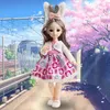 30cm Kawaii 16 BJD Doll 13ジョイントMovable Girls Princess Closes Dress Upアクセサリーシミュレーションフェイスおもちゃ誕生日プレゼント240111