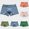Sous-vêtements hommes sous-vêtements en coton couleur unie Boxer poche taille moyenne culotte ultra-doux élasticité slips grande taille shortboxers