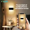 Night Lights USB Recharge Wireless Acrylic Wall Lamp Touch Sensor Switch LED Indoor Sconce Lamp Bedroom Living Room Modern Nordic Night Light YQ240112