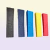 Silicone Rubber Watch Band 22mm 24mm Black Yellow Red Blue Watchband Armband för Navitimer/Avenger/Strap Toos1296171