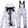 Children's Snow Suit Snowboard Clothing Sets Outdoor Sports Wear Ski Coat and Strap Pant Kids Costumes Boy and Girl 240111