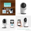 Câmeras IP Kami Fl Hd Wifi Câmera de segurança interna 1080P Cam Motion Tracking Home Monitor System Modo de privacidade 6 meses Cloud Aa220315 Dhv7Z