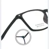 Montature per occhiali da sole Occhiali in titanio puro Uomo TR90 Montatura per occhiali ultraleggera Opticas Occhiali Occhiali ottici quadrati