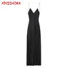 Casual Dresses Mnccmoaa 2024 Summer Women Sexig Slip Dress Satin Sundress Silk Backless Dresses Female Nightwear Elegant