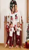 2020 Nieuwe Kerst Familie Pyjama Set Volwassen Kinderen Nachtkleding 2 Stuks Sets TopsPlaid Broek Kerst Familie Look Bijpassende Outfits LJ2011113337069