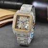 Hot Woman's Watch Luxury Designer Neutral Watch Classic Full Diamond Watch Quartz Movement Watch rostfritt stål remmar Montre de Luxe