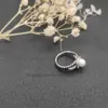 Bague de mariage en diamant de luxe avec perles rondes de styliste, bagues cadeaux de haute qualité, vente en gros